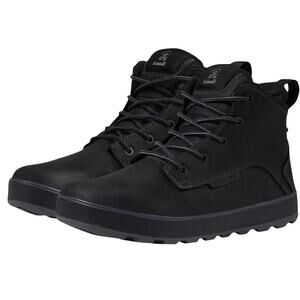 Kamik Mens Spencer Mid Boots US 11 EU 44 Black Leather Waterproof NIB